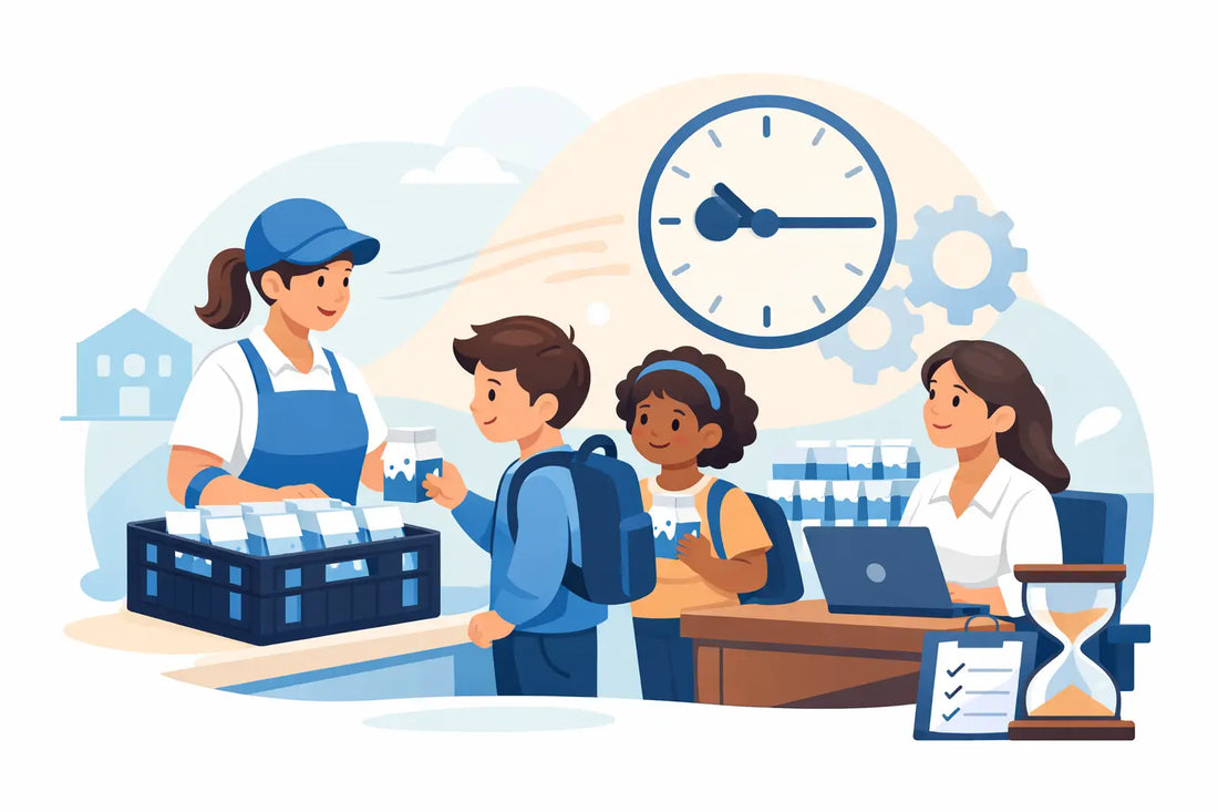 How a Monthly School Milk Program Saves Time